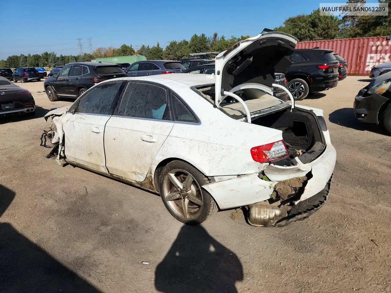 2010 AUDI A4 VIN WAUFFAFL5AN063239 — фото 2
