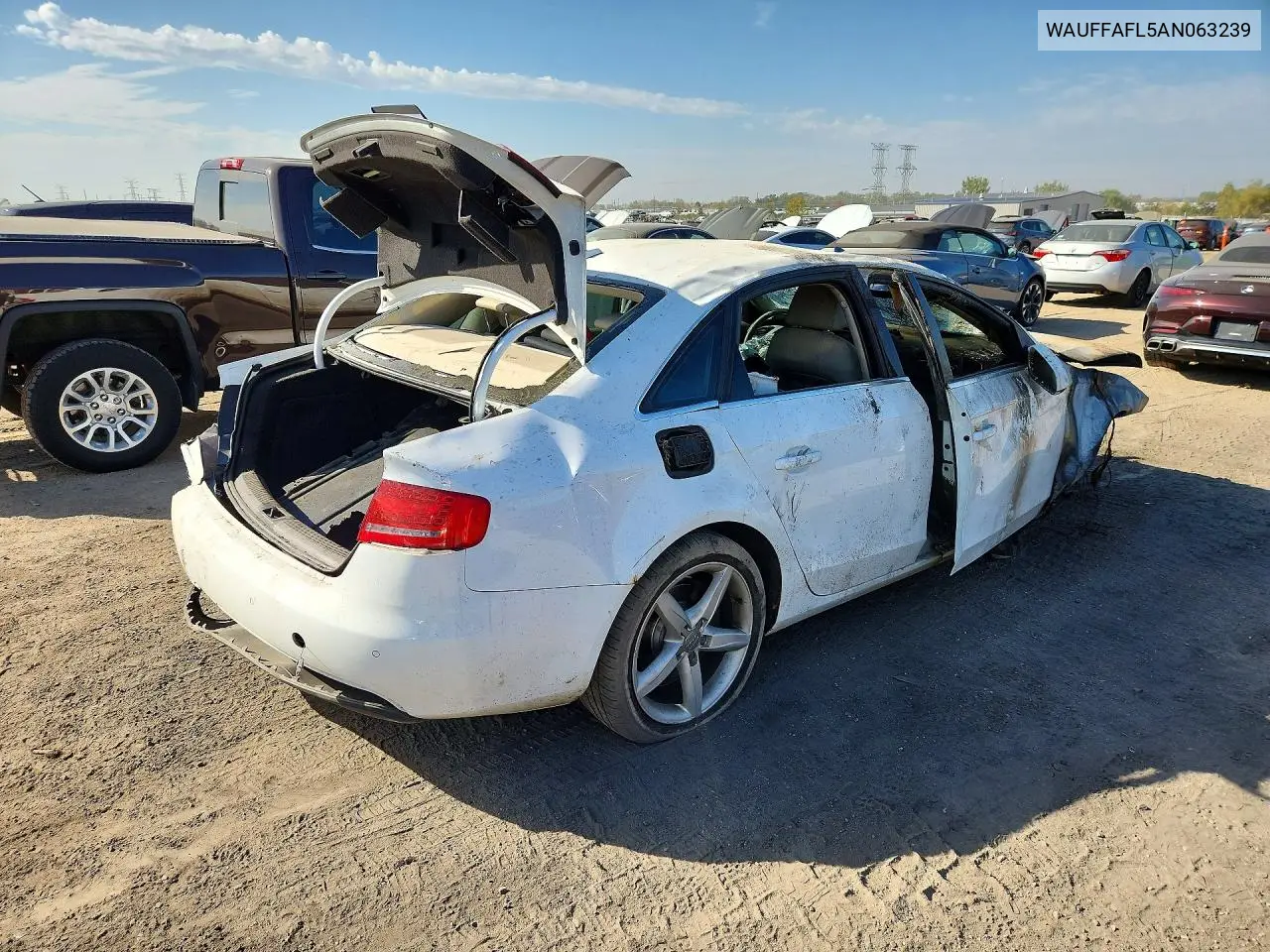 2010 AUDI A4 VIN WAUFFAFL5AN063239 — фото 3