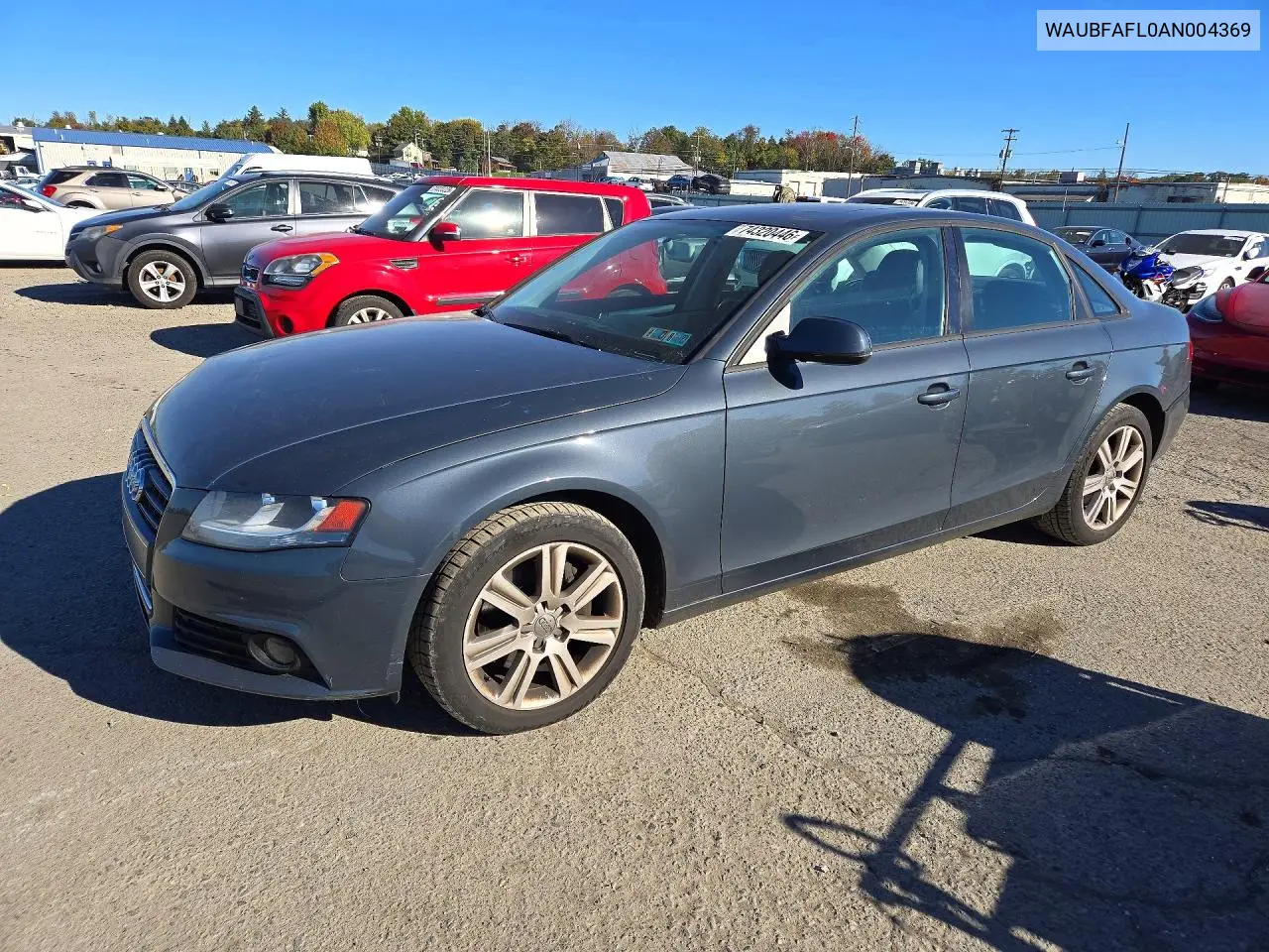 AUDI A4 2010, VIN WAUBFAFL0AN004369