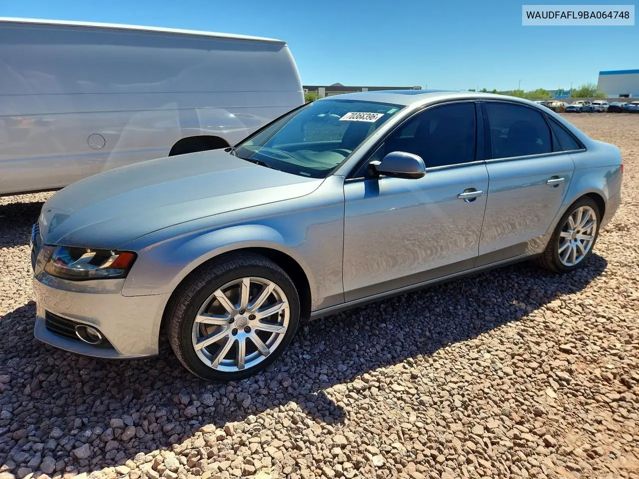 AUDI A4 2011, VIN WAUDFAFL9BA064748
