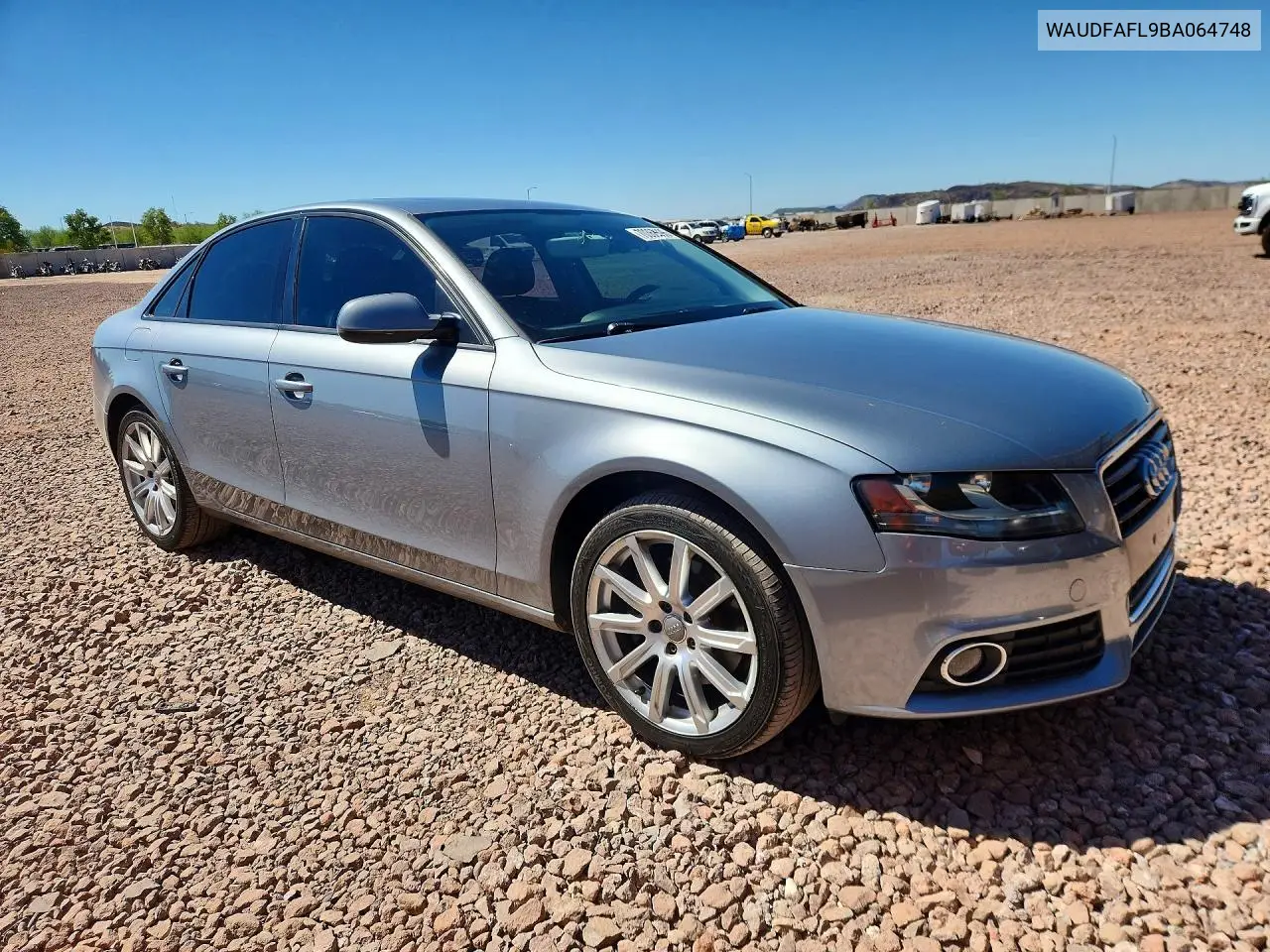 2011 AUDI A4 VIN WAUDFAFL9BA064748 — фото 4