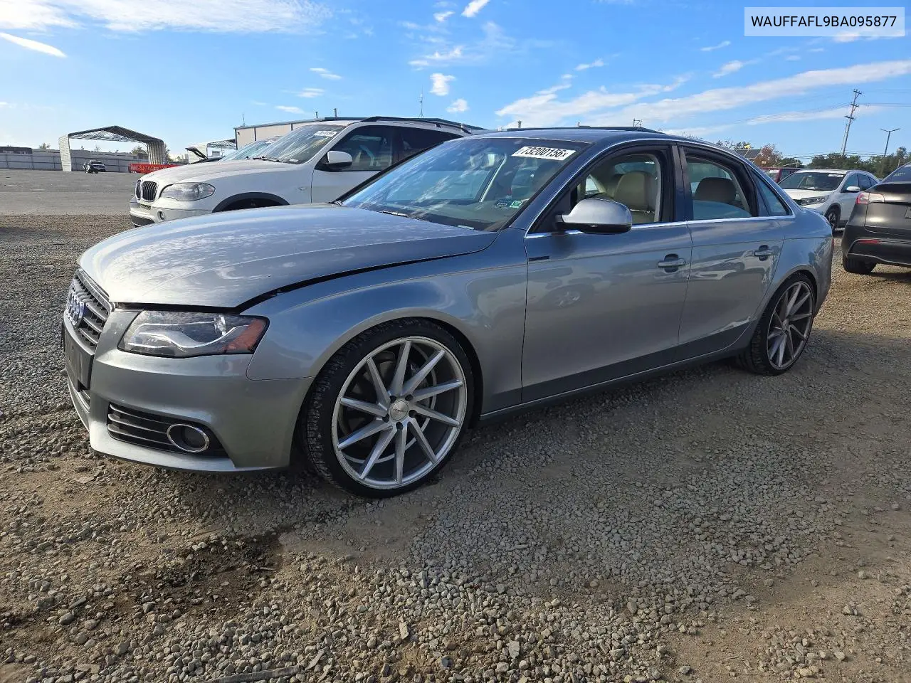 AUDI A4 2011, VIN WAUFFAFL9BA095877