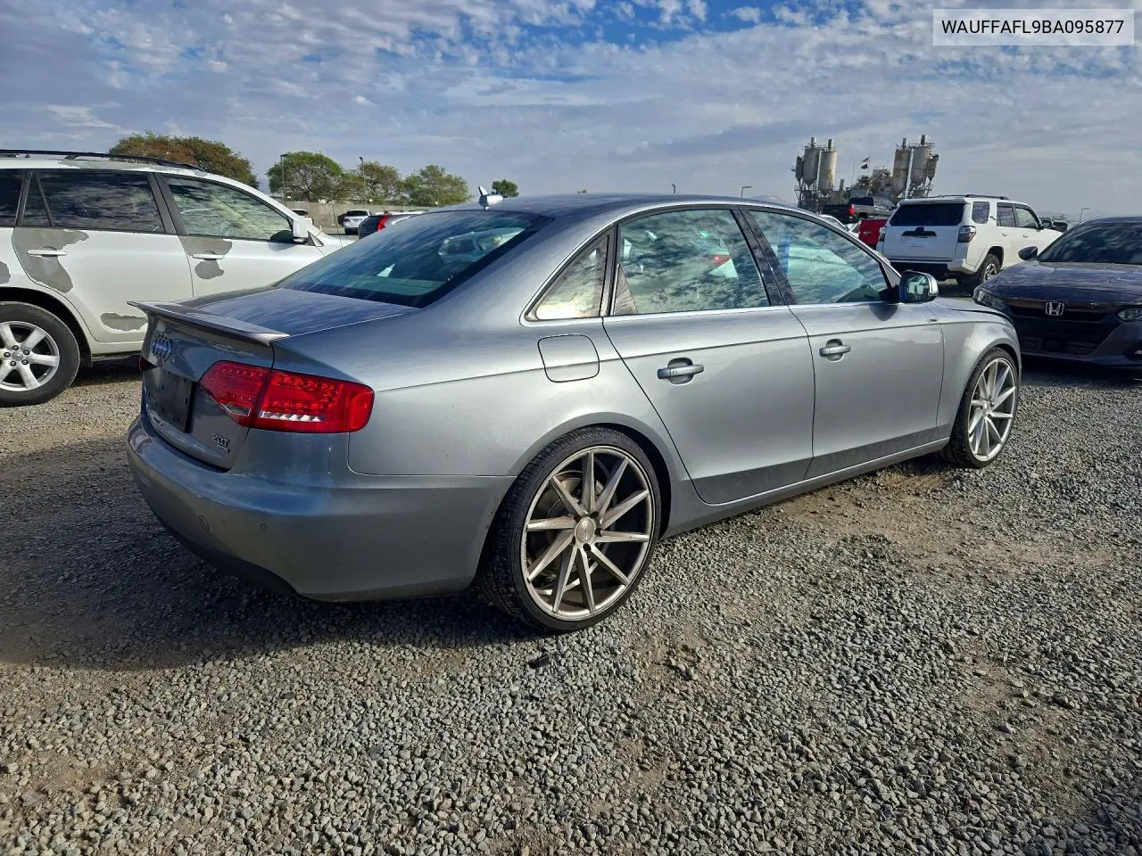 2011 AUDI A4 VIN WAUFFAFL9BA095877 — фото 3