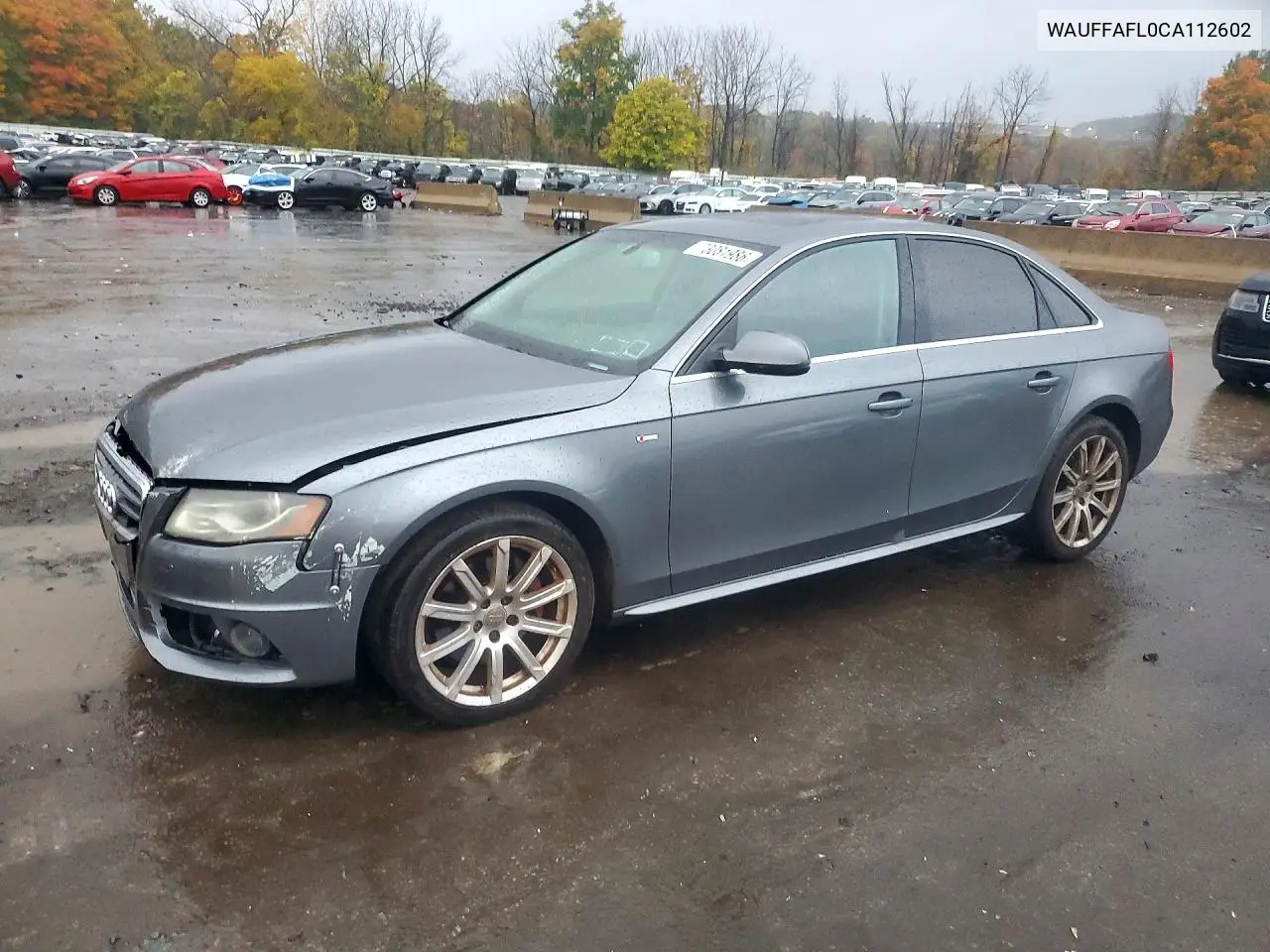 AUDI A4 2012, VIN WAUFFAFL0CA112602