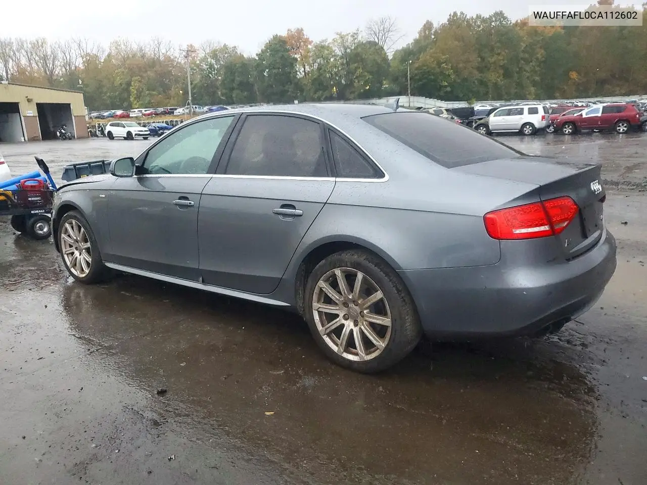 2012 AUDI A4 VIN WAUFFAFL0CA112602 — фото 2