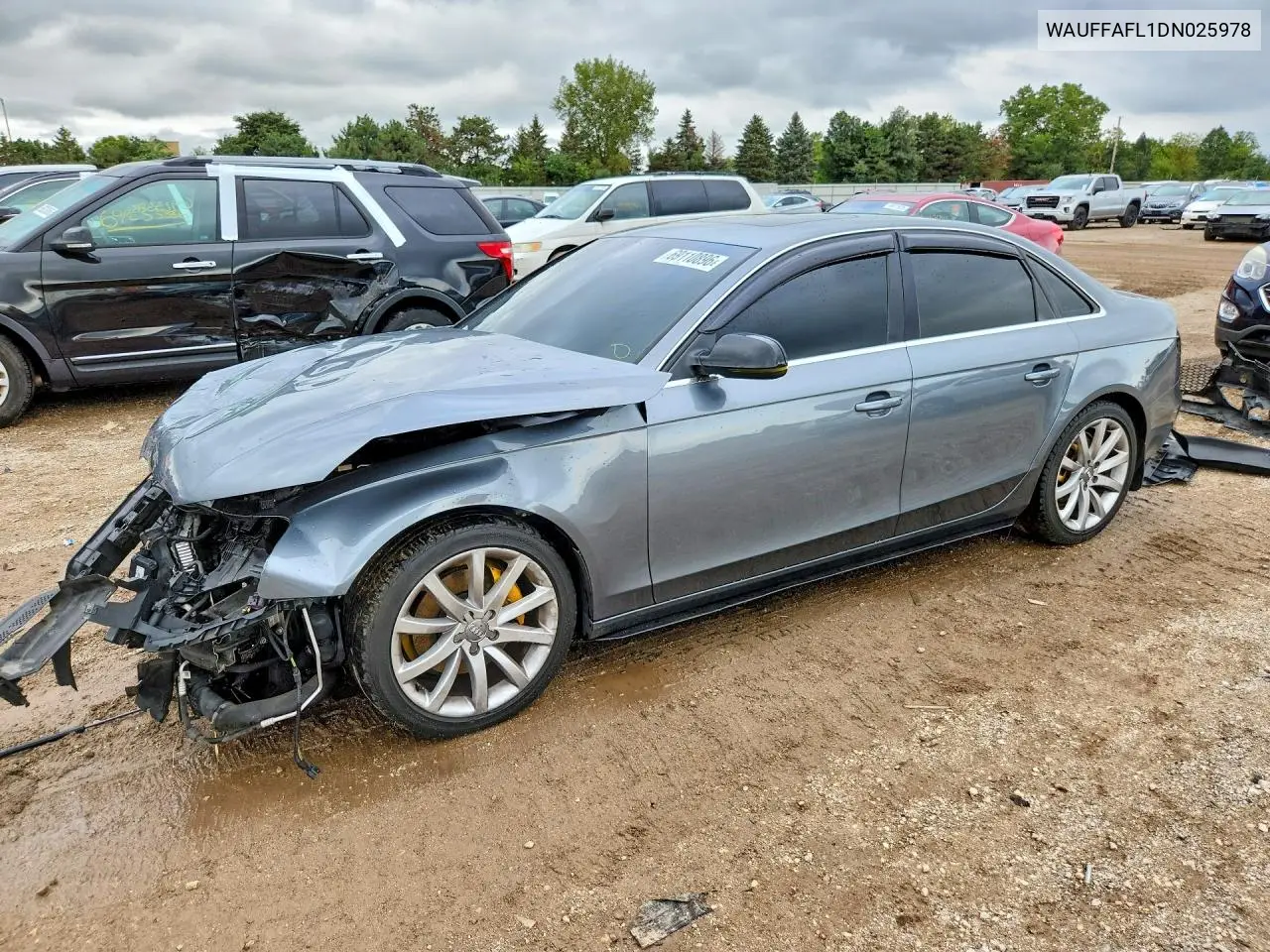 AUDI A4 2013, VIN WAUFFAFL1DN025978