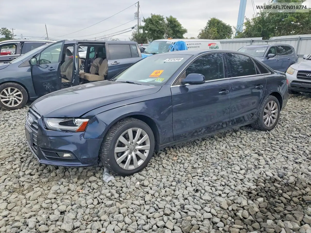 AUDI A4 2013, VIN WAUBFAFL7DN018774