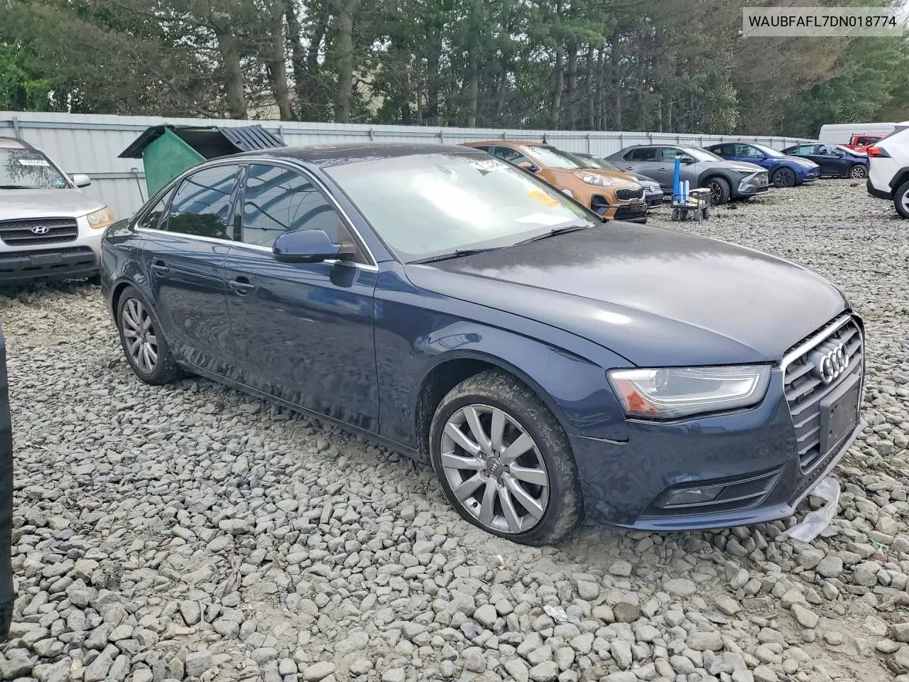 2013 AUDI A4 VIN WAUBFAFL7DN018774 — фото 4