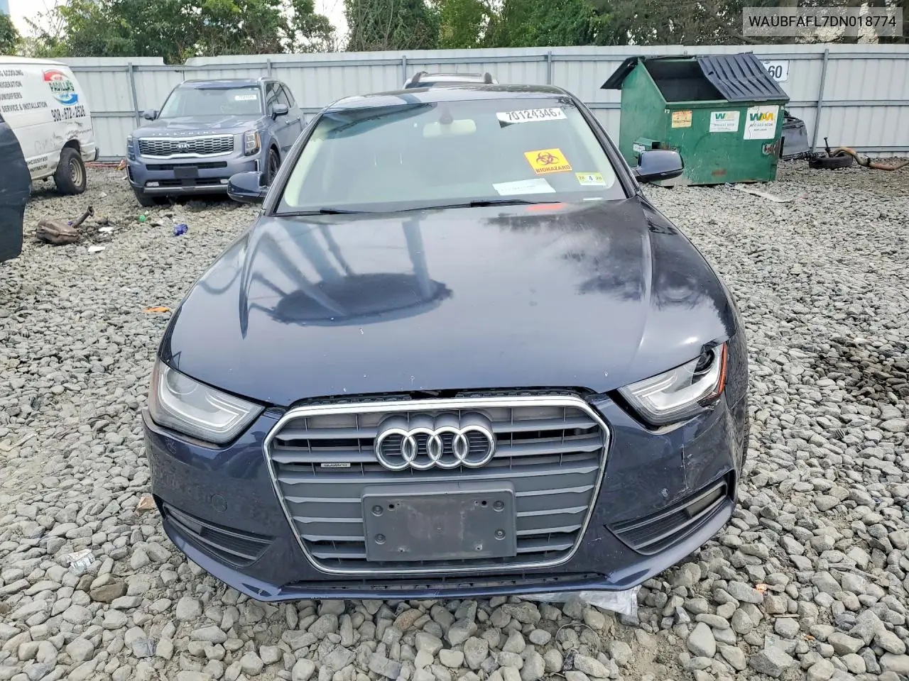 2013 AUDI A4 VIN WAUBFAFL7DN018774 — фото 5
