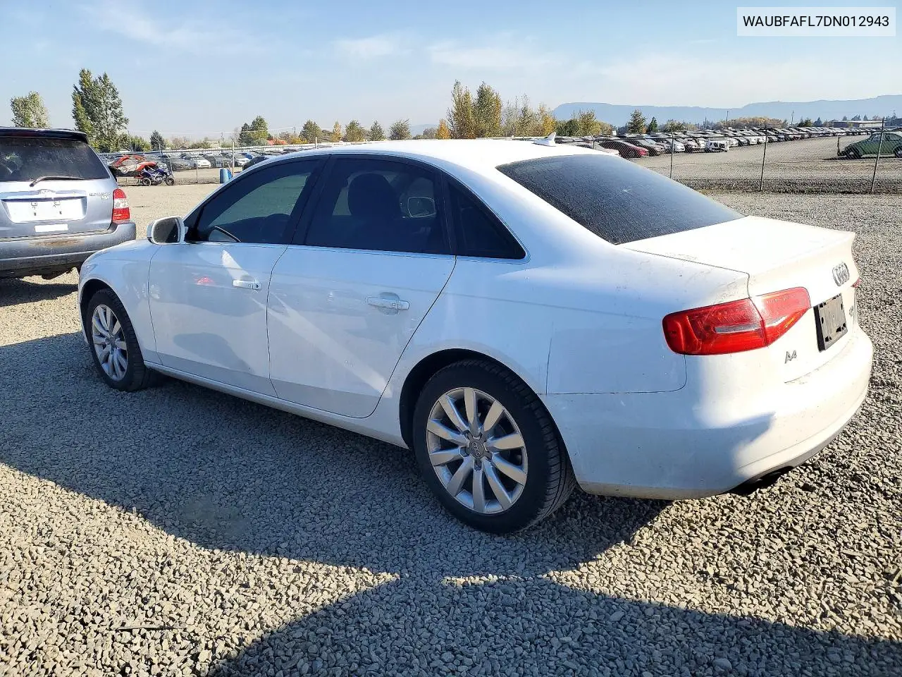 2013 AUDI A4 VIN WAUBFAFL7DN012943 — фото 2