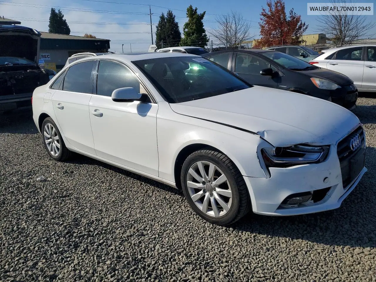 2013 AUDI A4 VIN WAUBFAFL7DN012943 — фото 4