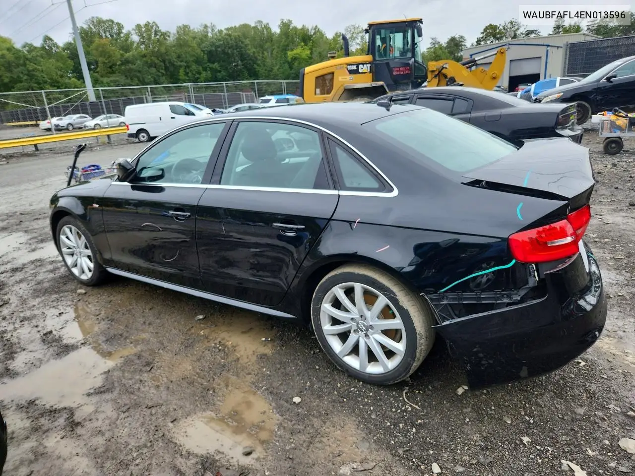 2014 AUDI A4 VIN WAUBFAFL4EN013596 — фото 2
