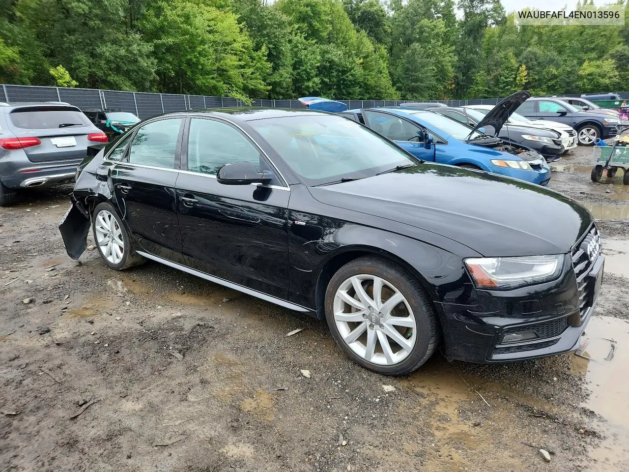 2014 AUDI A4 VIN WAUBFAFL4EN013596 — фото 4