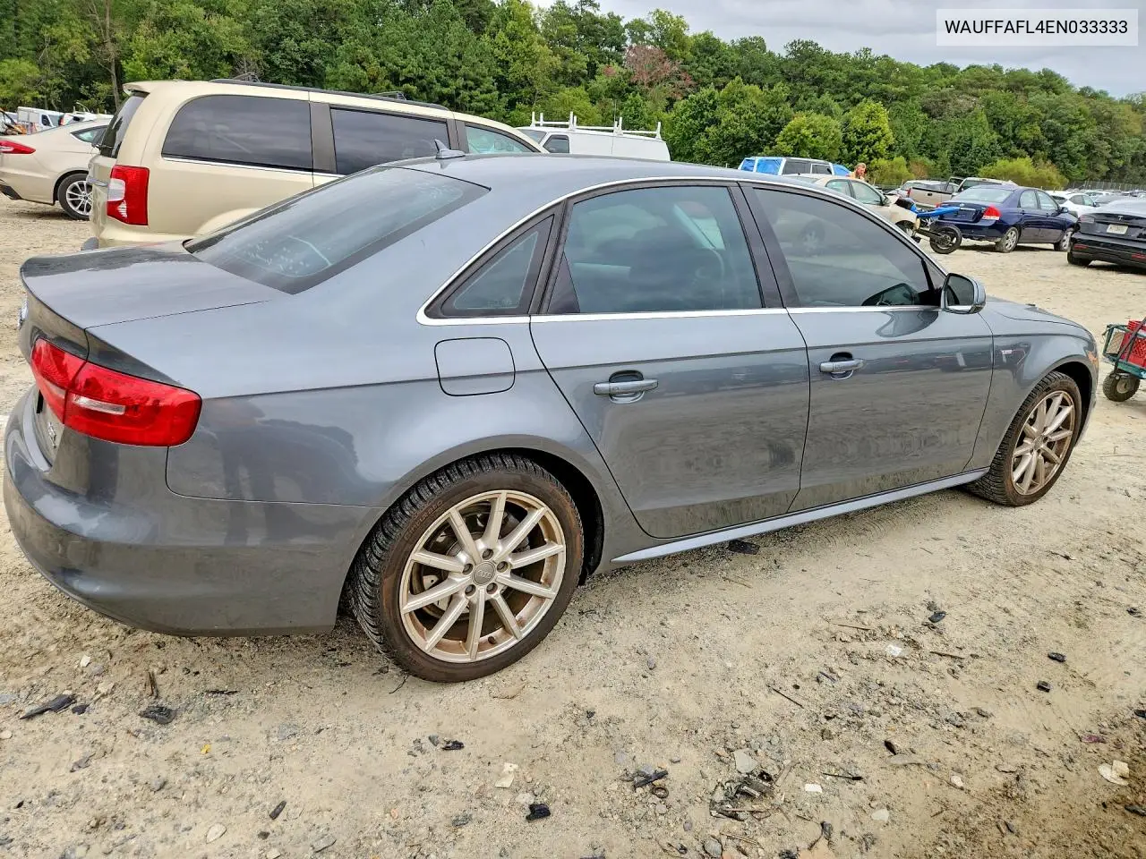 2014 AUDI A4 VIN WAUFFAFL4EN033333 — фото 3