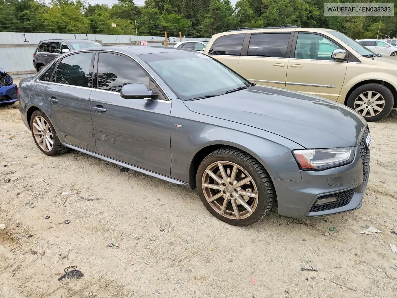 2014 AUDI A4 VIN WAUFFAFL4EN033333 — фото 4