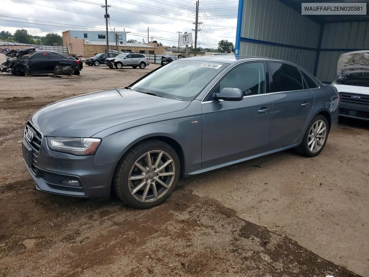 AUDI A4 2014, VIN WAUFFAFL2EN020581