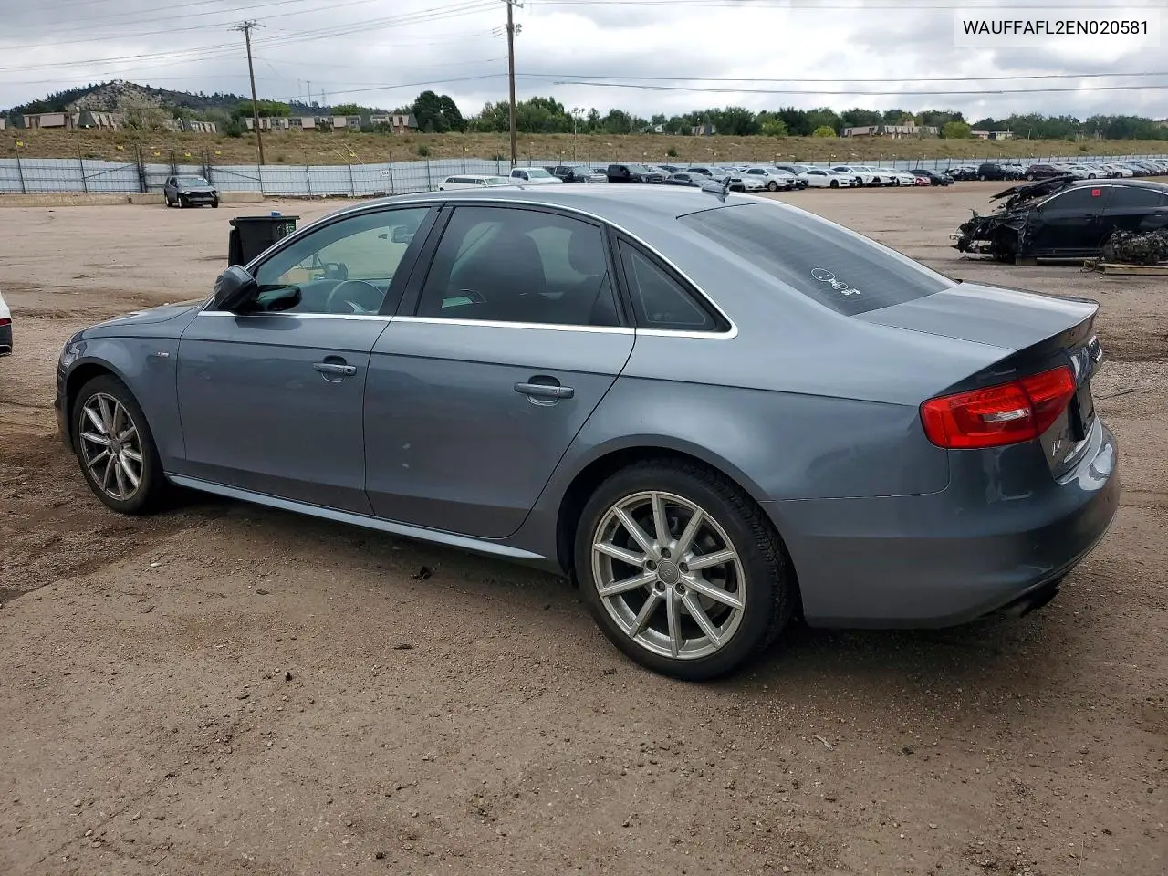 2014 AUDI A4 VIN WAUFFAFL2EN020581 — фото 2