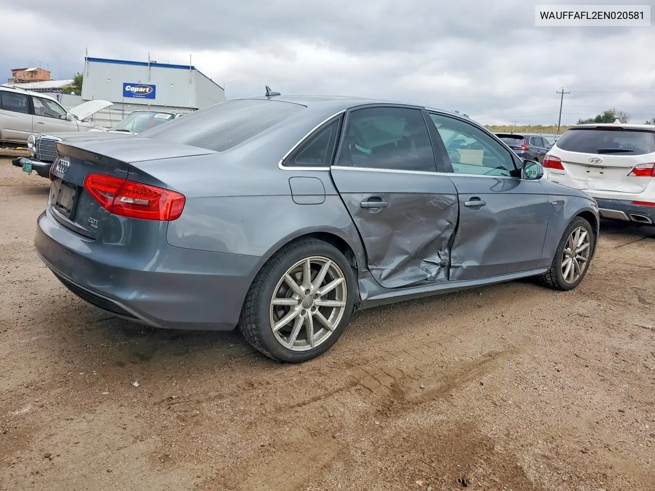 2014 AUDI A4 VIN WAUFFAFL2EN020581 — фото 3
