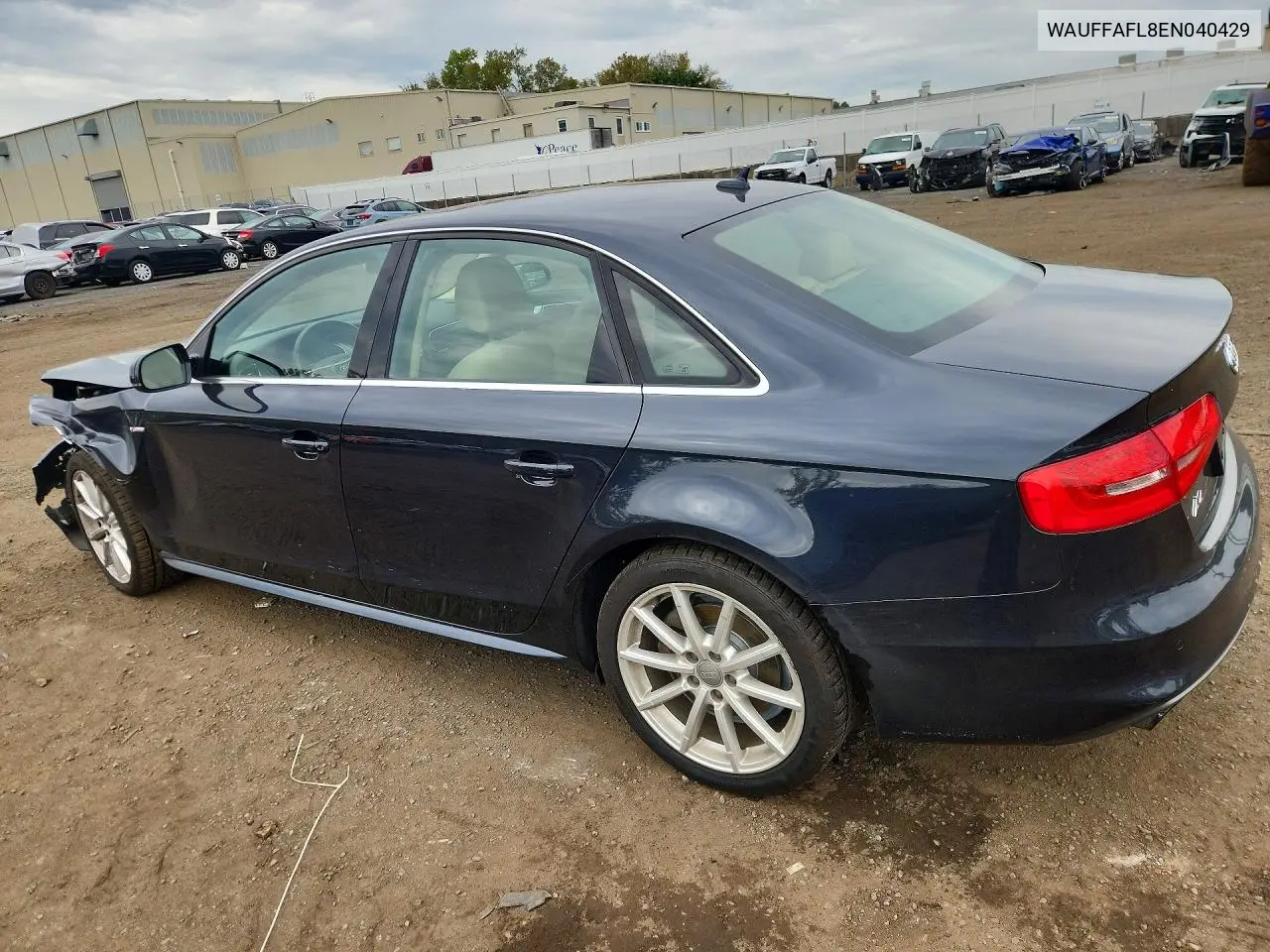 2014 AUDI A4 VIN WAUFFAFL8EN040429 — фото 2