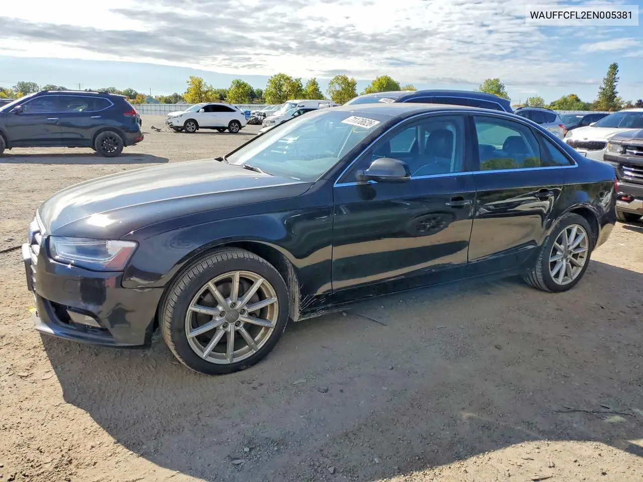 AUDI A4 2014, VIN WAUFFCFL2EN005381