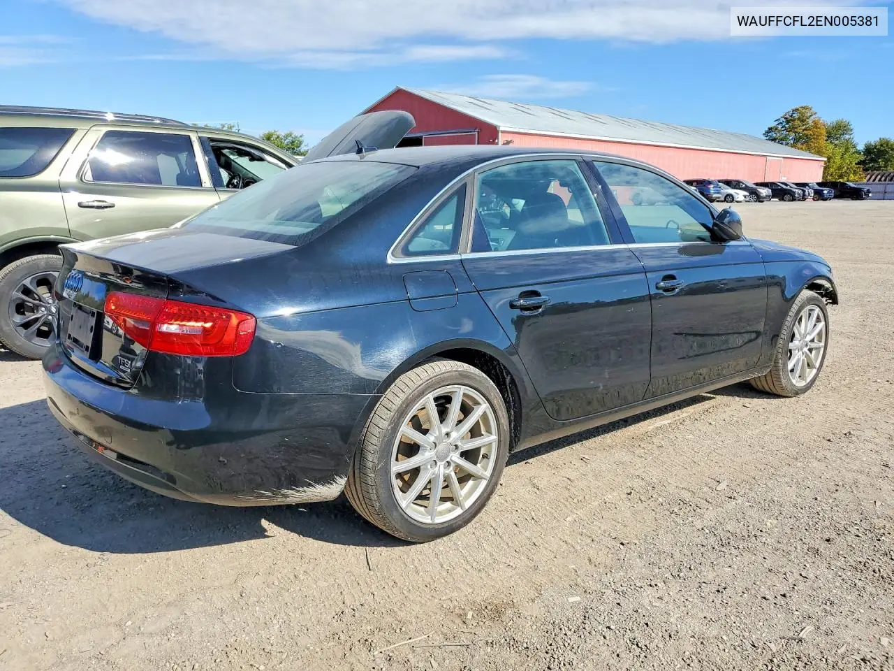 2014 AUDI A4 VIN WAUFFCFL2EN005381 — фото 3