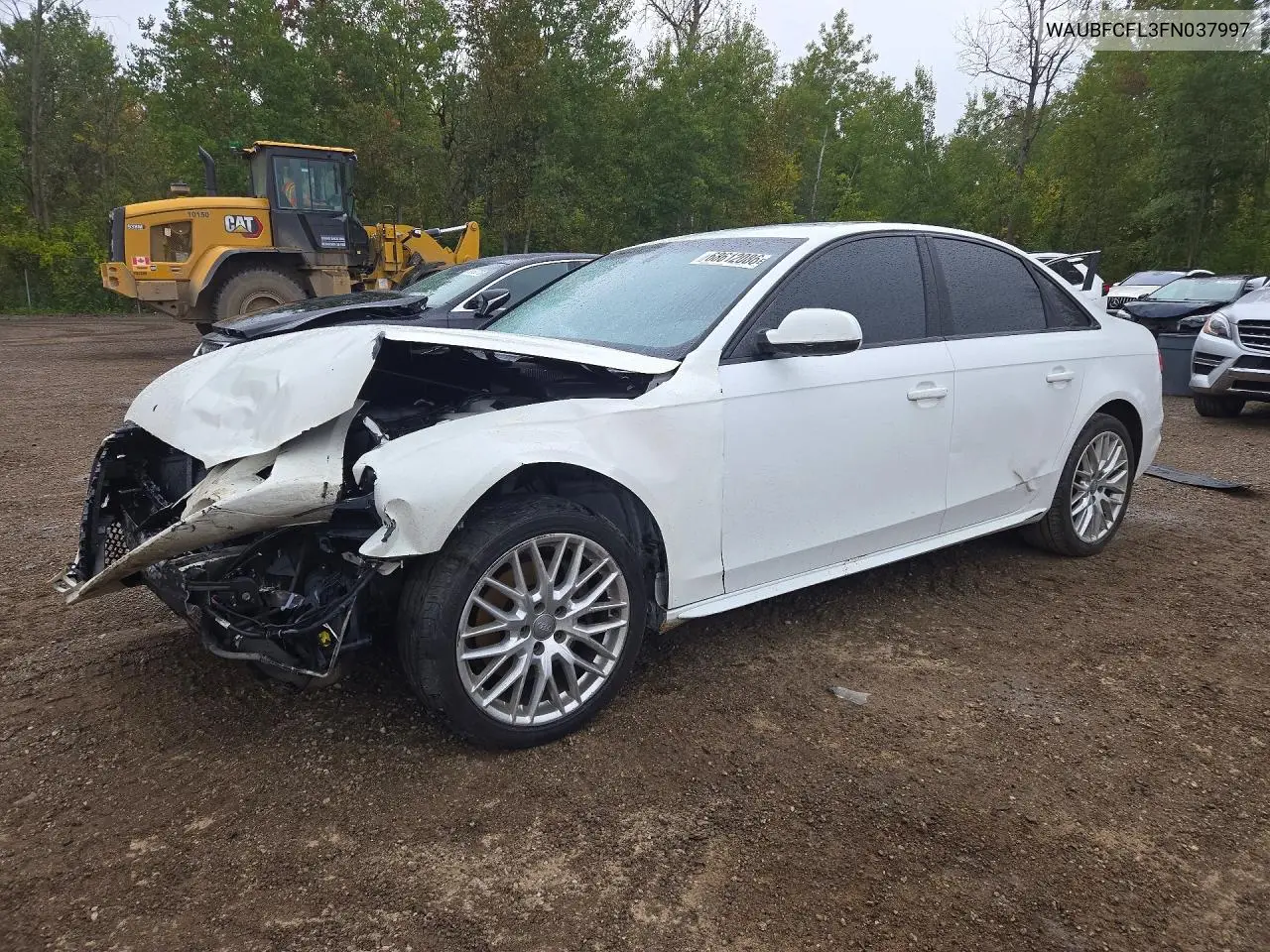 AUDI A4 2015, VIN WAUBFCFL3FN037997