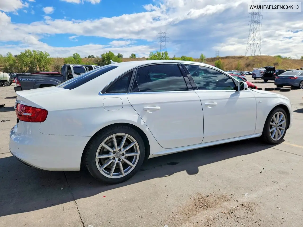 2015 AUDI A4 VIN WAUHFAFL2FN034913 — фото 3