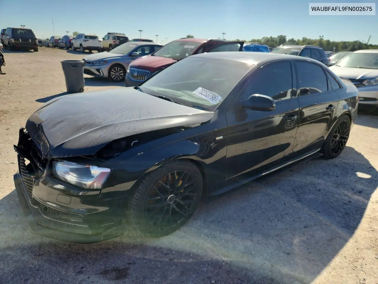 AUDI A4 2015, VIN WAUBFAFL9FN002675