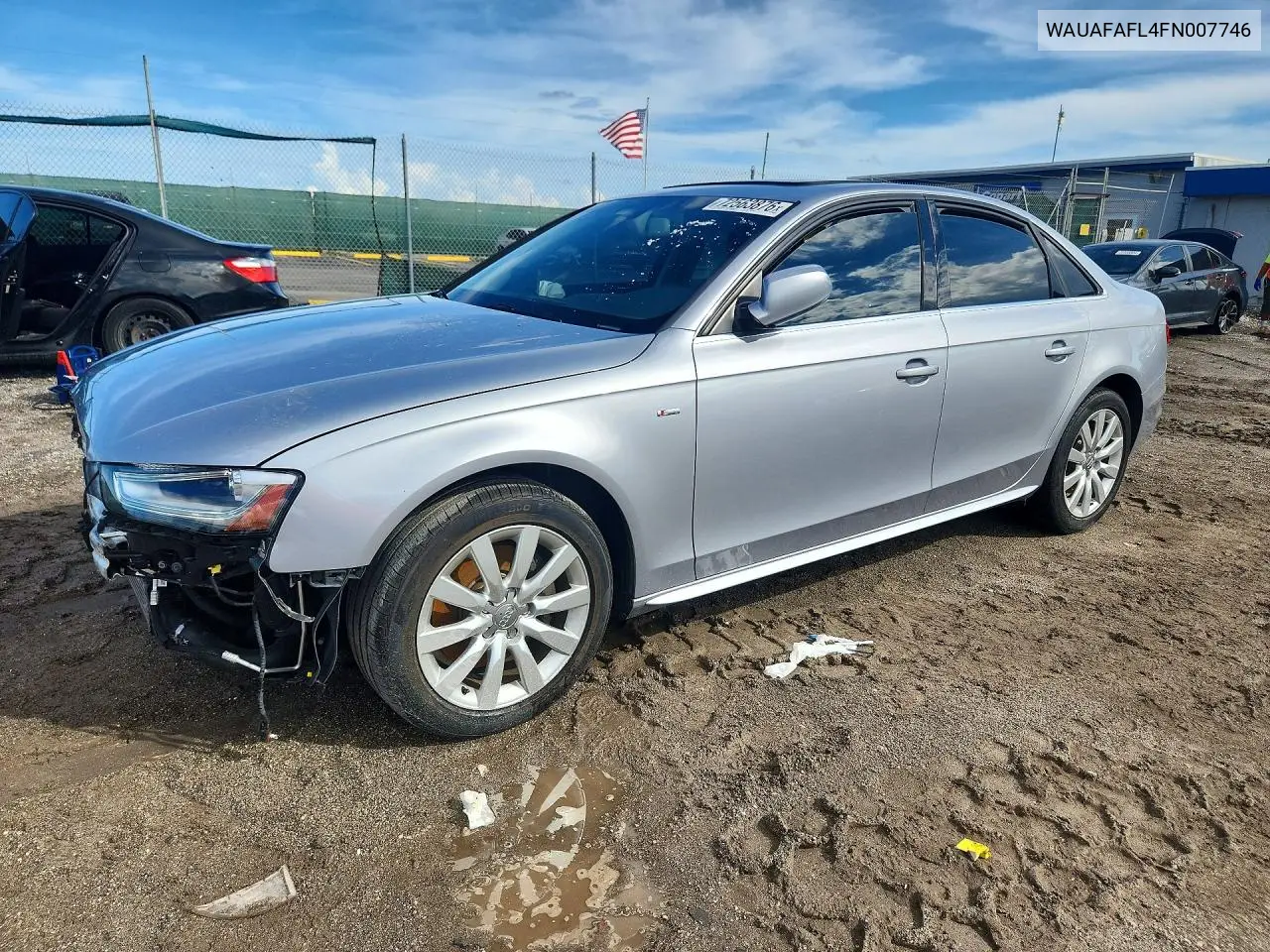AUDI A4 2015, VIN WAUAFAFL4FN007746