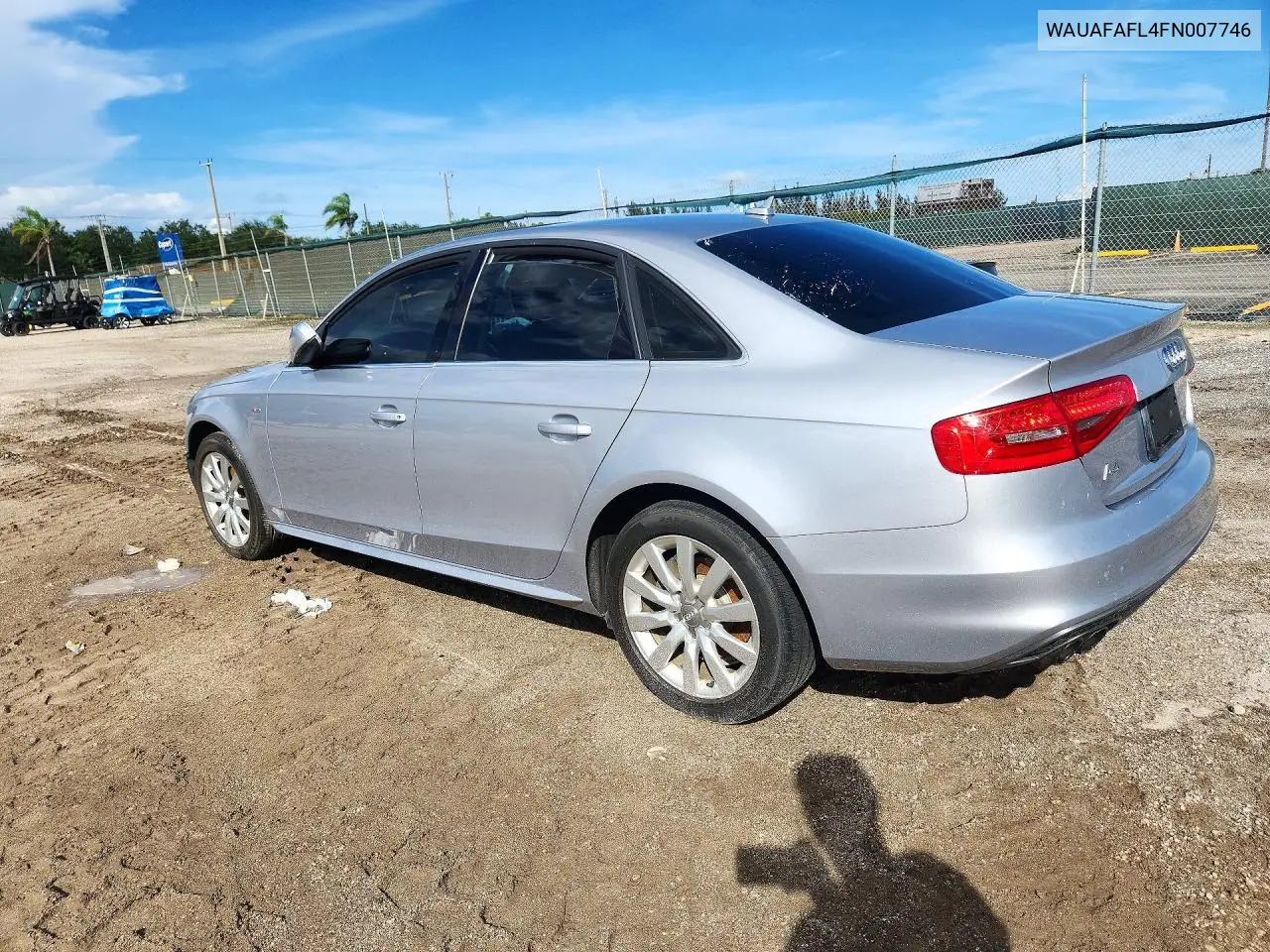 2015 AUDI A4 VIN WAUAFAFL4FN007746 — фото 2