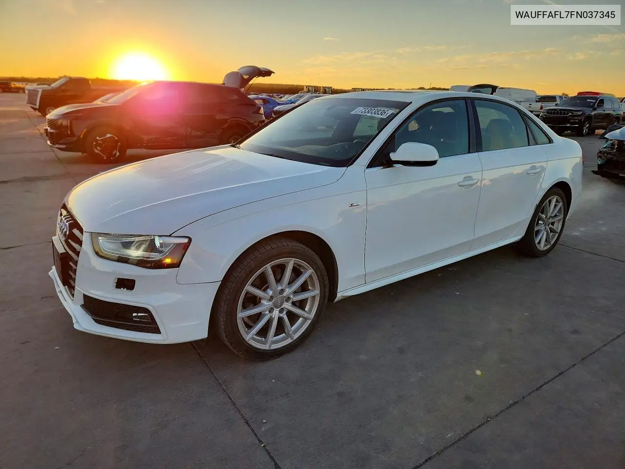 AUDI A4 2015, VIN WAUFFAFL7FN037345