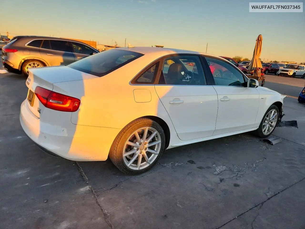 2015 AUDI A4 VIN WAUFFAFL7FN037345 — фото 3