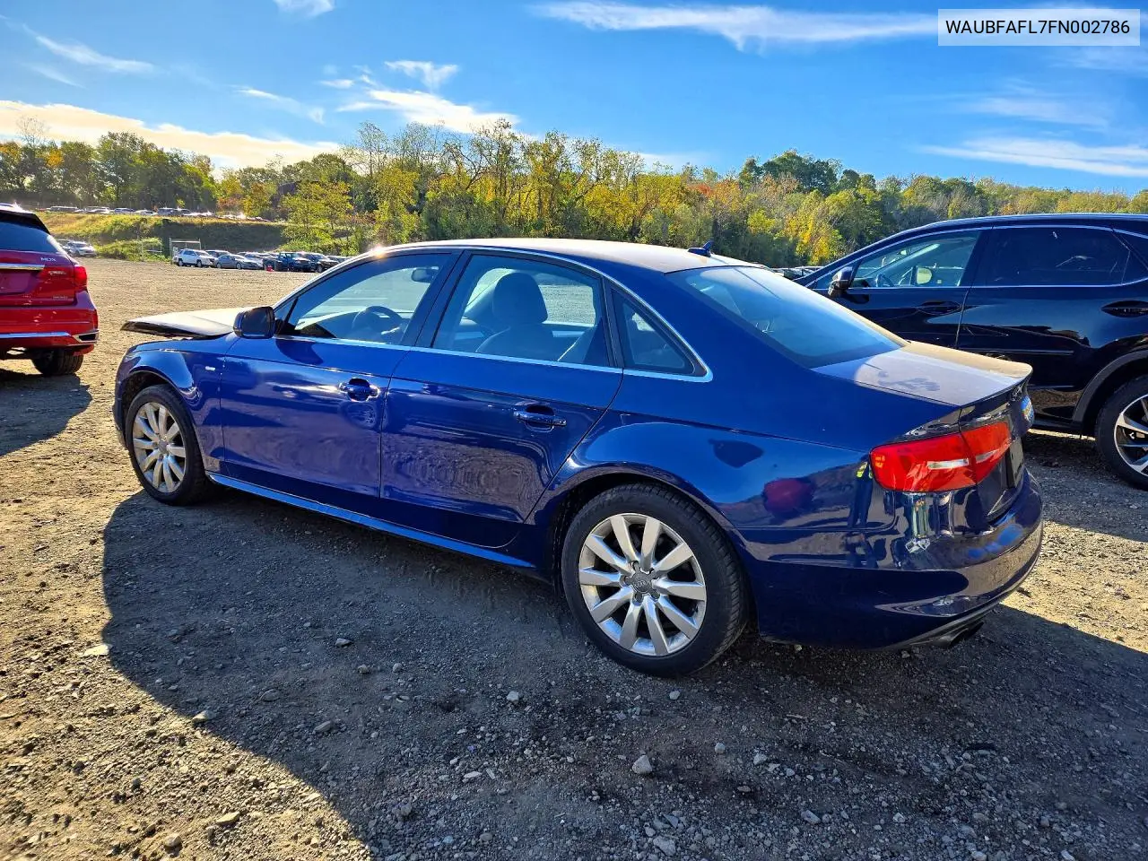 2015 AUDI A4 VIN WAUBFAFL7FN002786 — фото 2