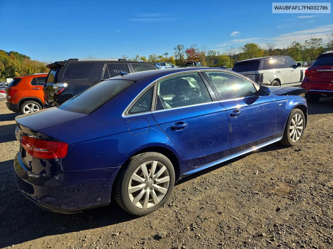 2015 AUDI A4 VIN WAUBFAFL7FN002786 — фото 3