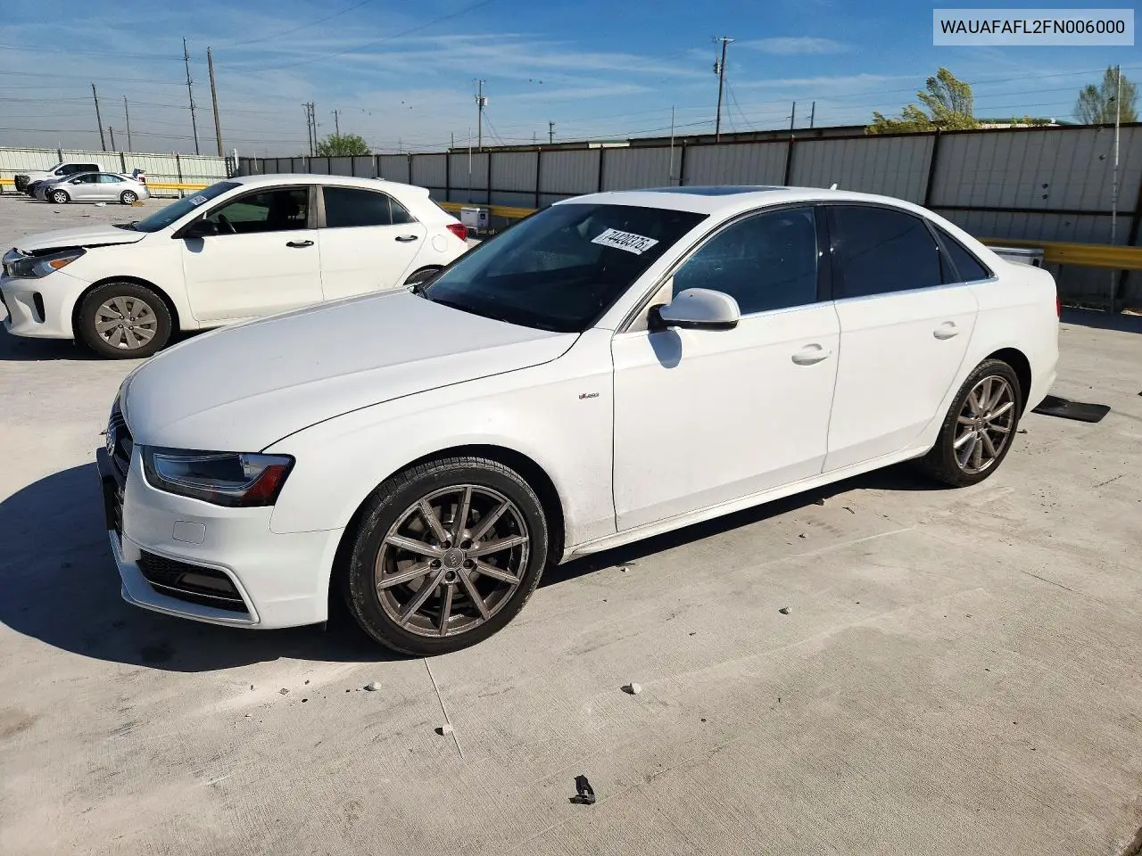 AUDI A4 2015, VIN WAUAFAFL2FN006000
