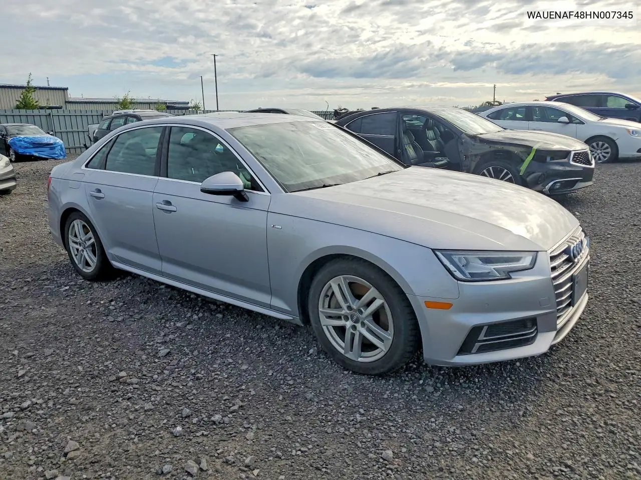 2017 AUDI A4 VIN WAUENAF48HN007345 — фото 4