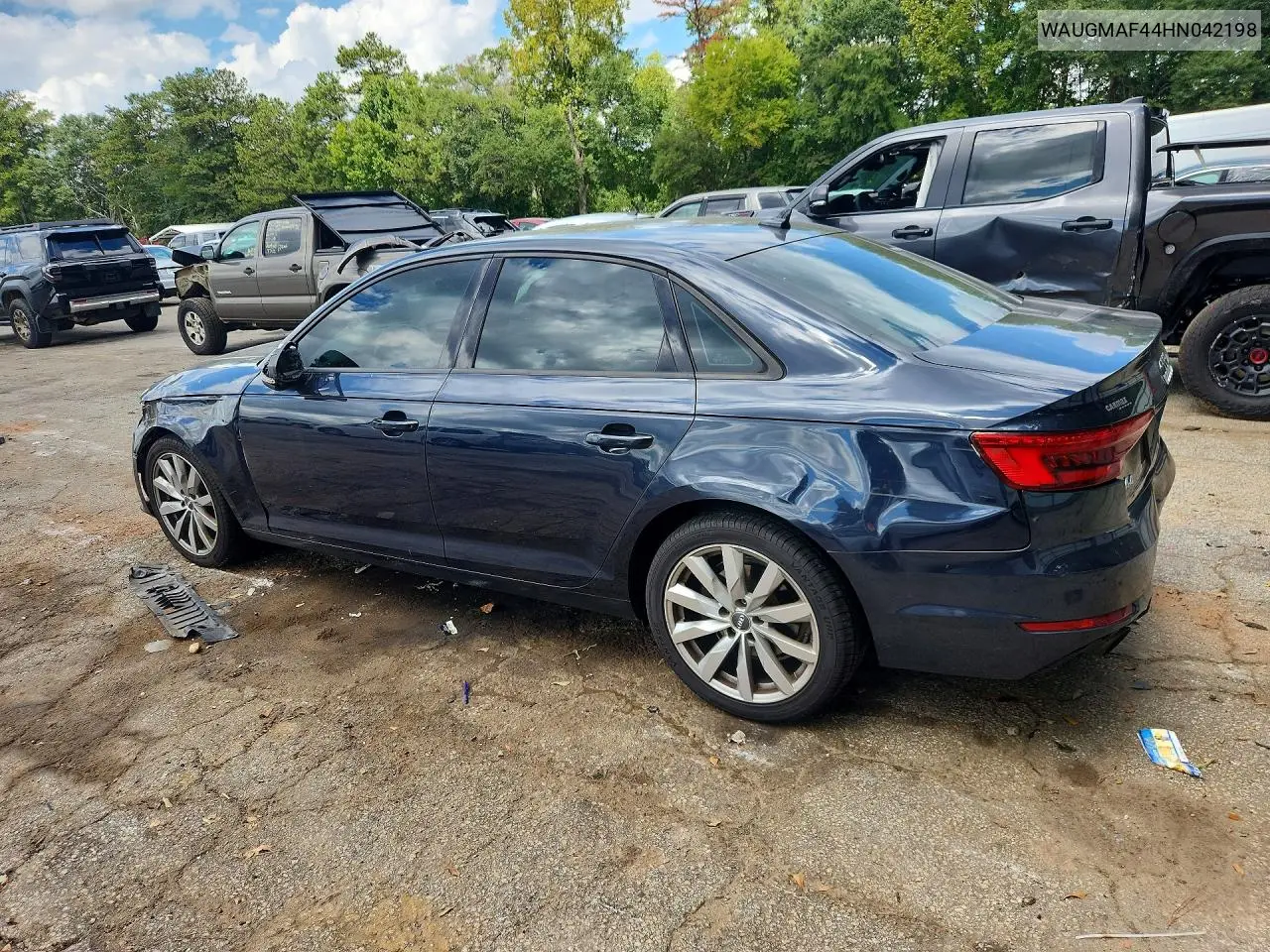 2017 AUDI A4 VIN WAUGMAF44HN042198 — фото 2