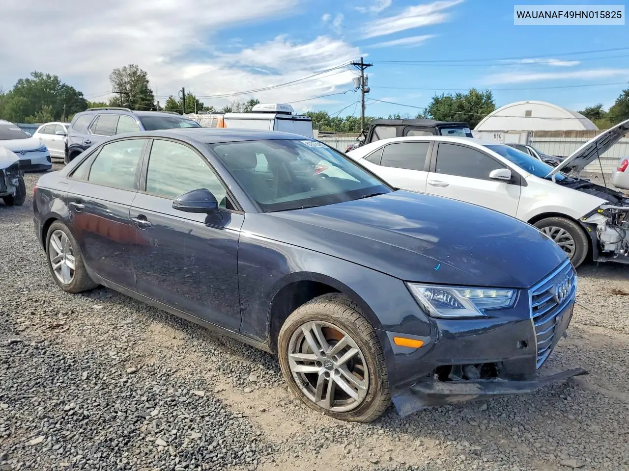 2017 AUDI A4 VIN WAUANAF49HN015825 — фото 4