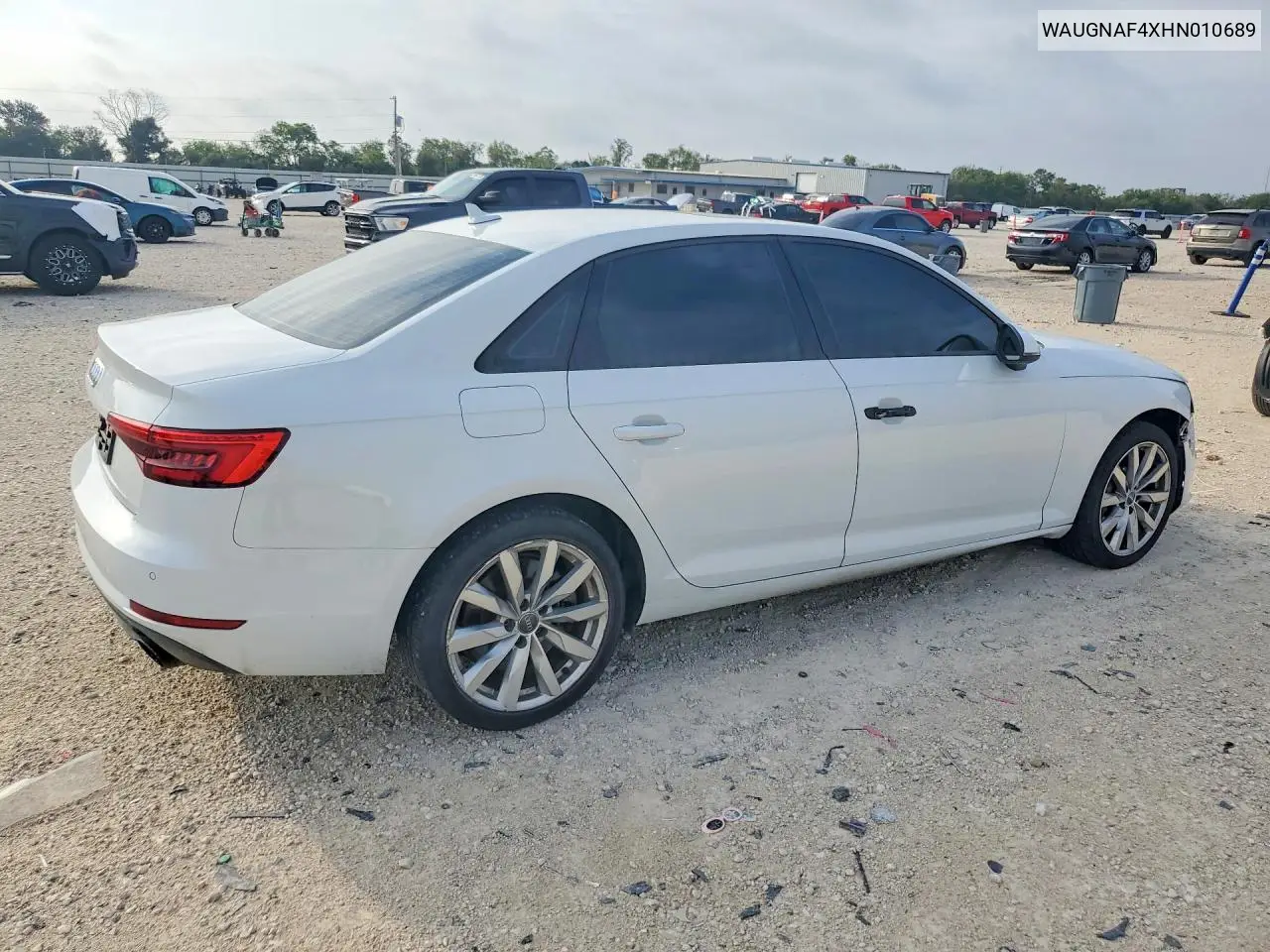 2017 AUDI A4 VIN WAUGNAF4XHN010689 — фото 3