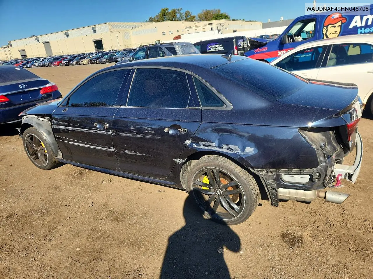 2017 AUDI A4 VIN WAUDNAF49HN048708 — фото 2