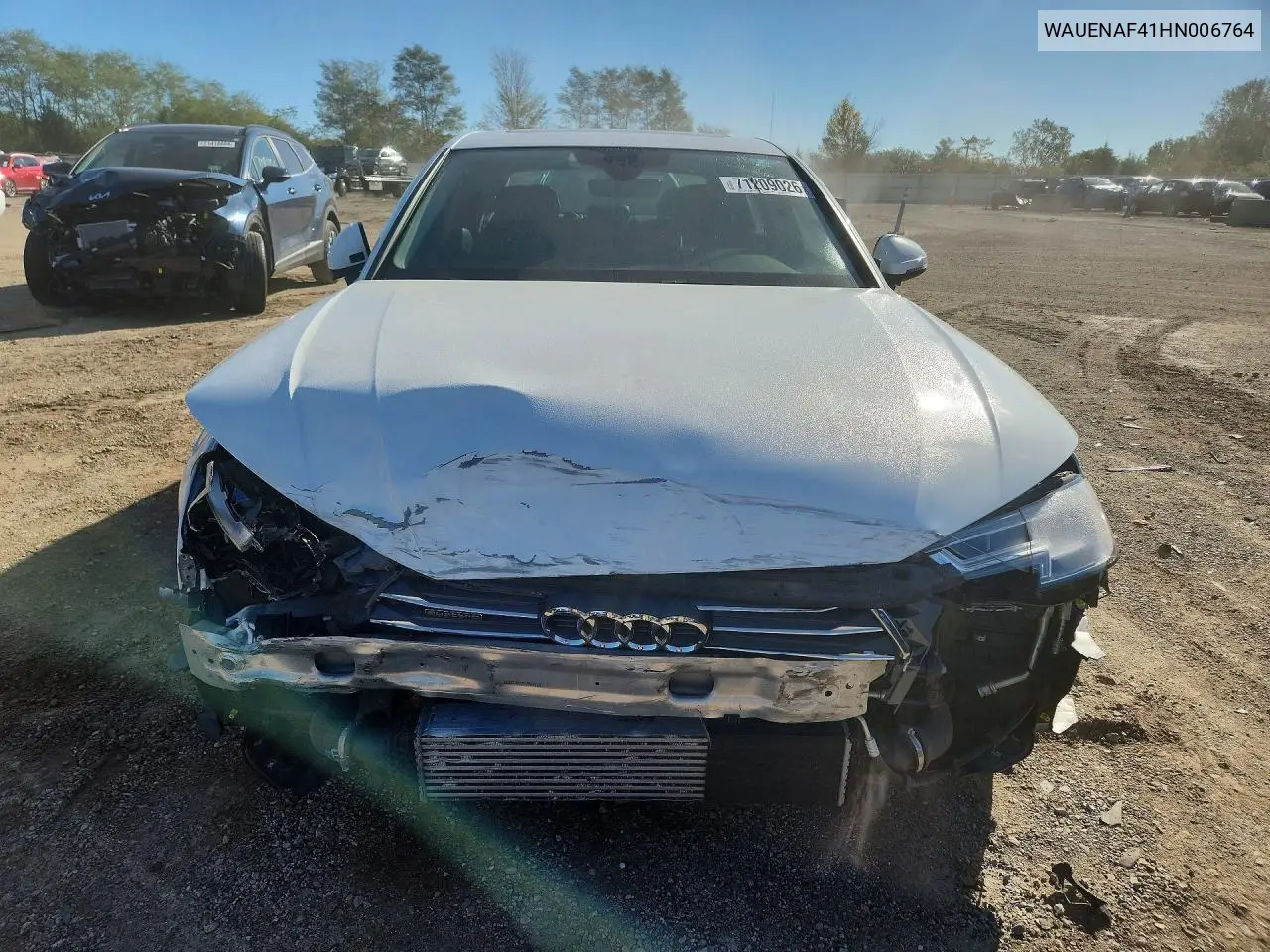2017 AUDI A4 VIN WAUENAF41HN006764 — фото 5