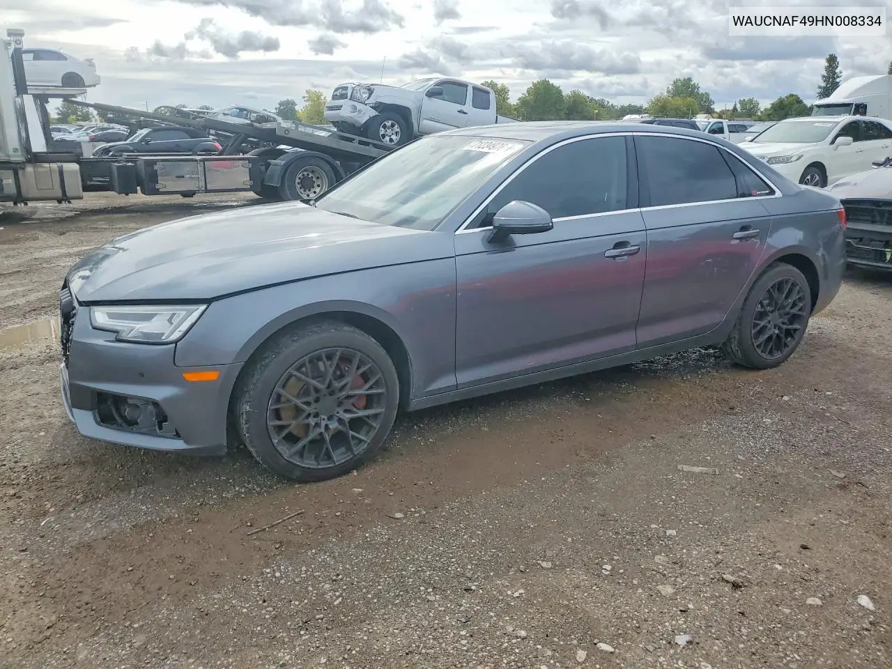 AUDI A4 2017, VIN WAUCNAF49HN008334