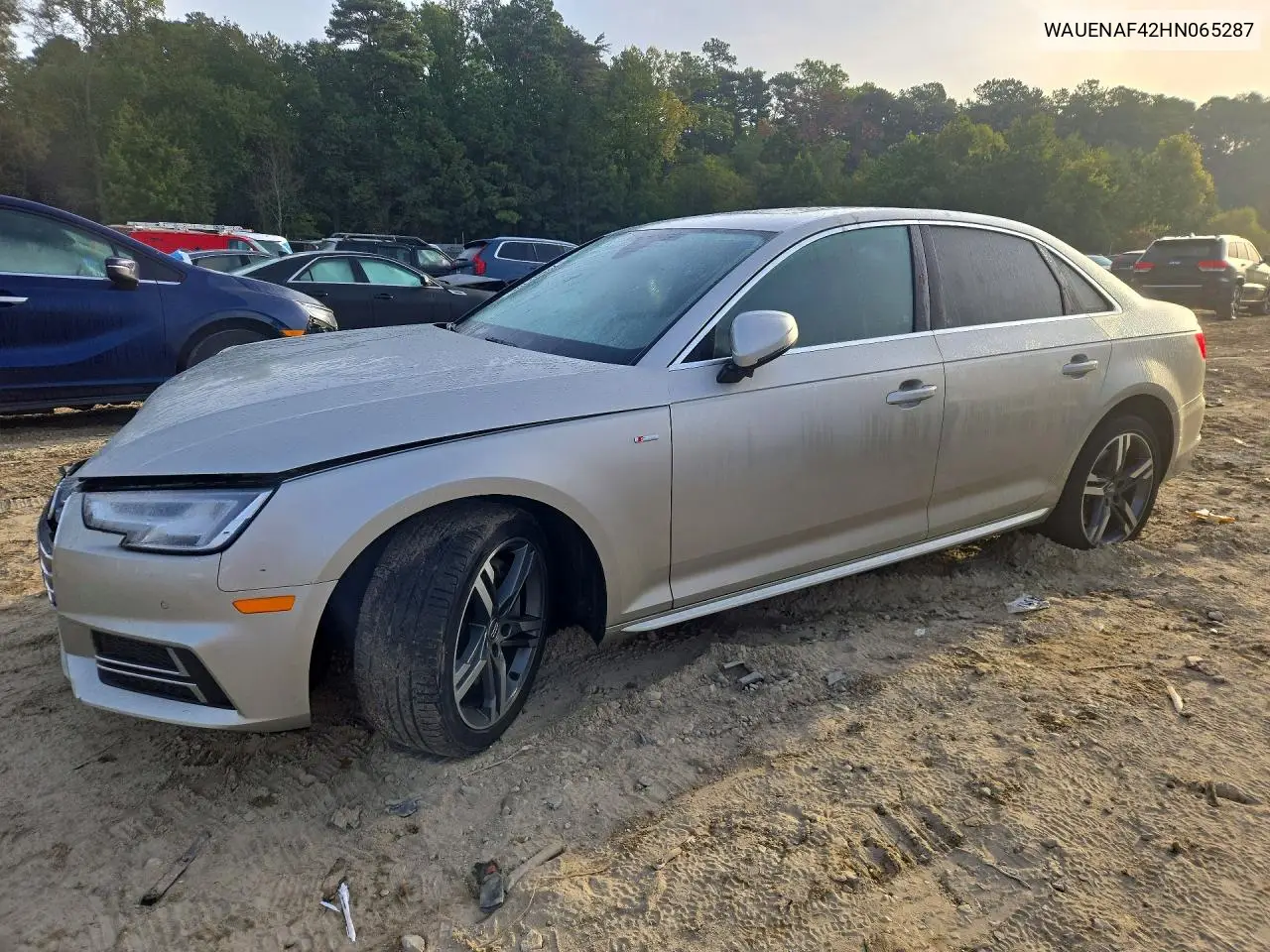 AUDI A4 2017, VIN WAUENAF42HN065287