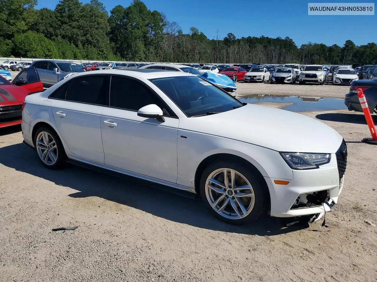 2017 AUDI A4 VIN WAUDNAF43HN053810 — фото 4