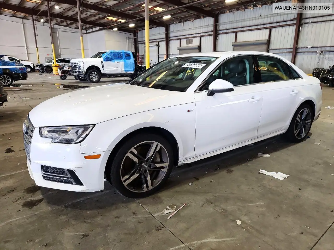 AUDI A4 2017, VIN WAUENAF43HN010105