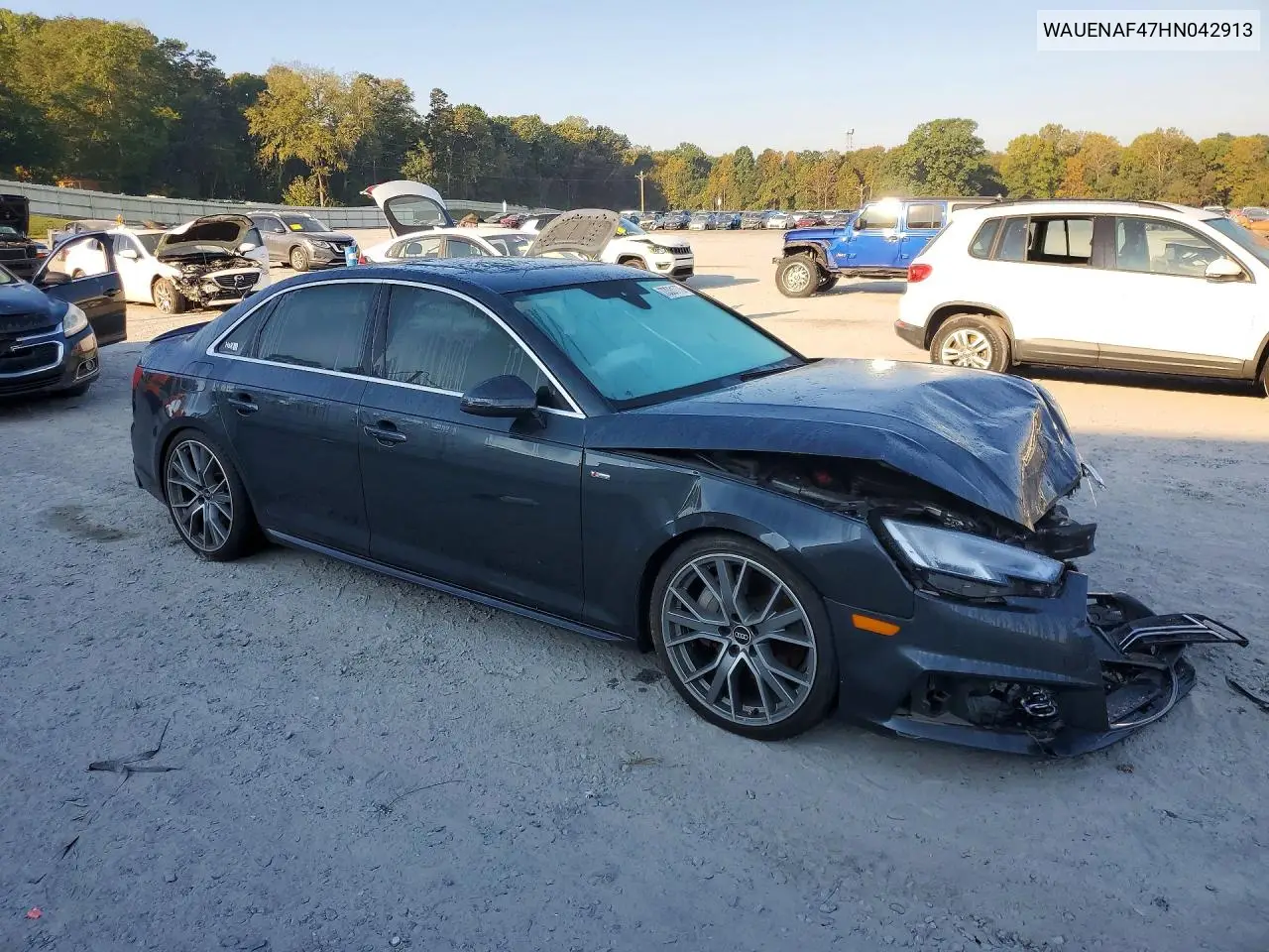 2017 AUDI A4 VIN WAUENAF47HN042913 — фото 4