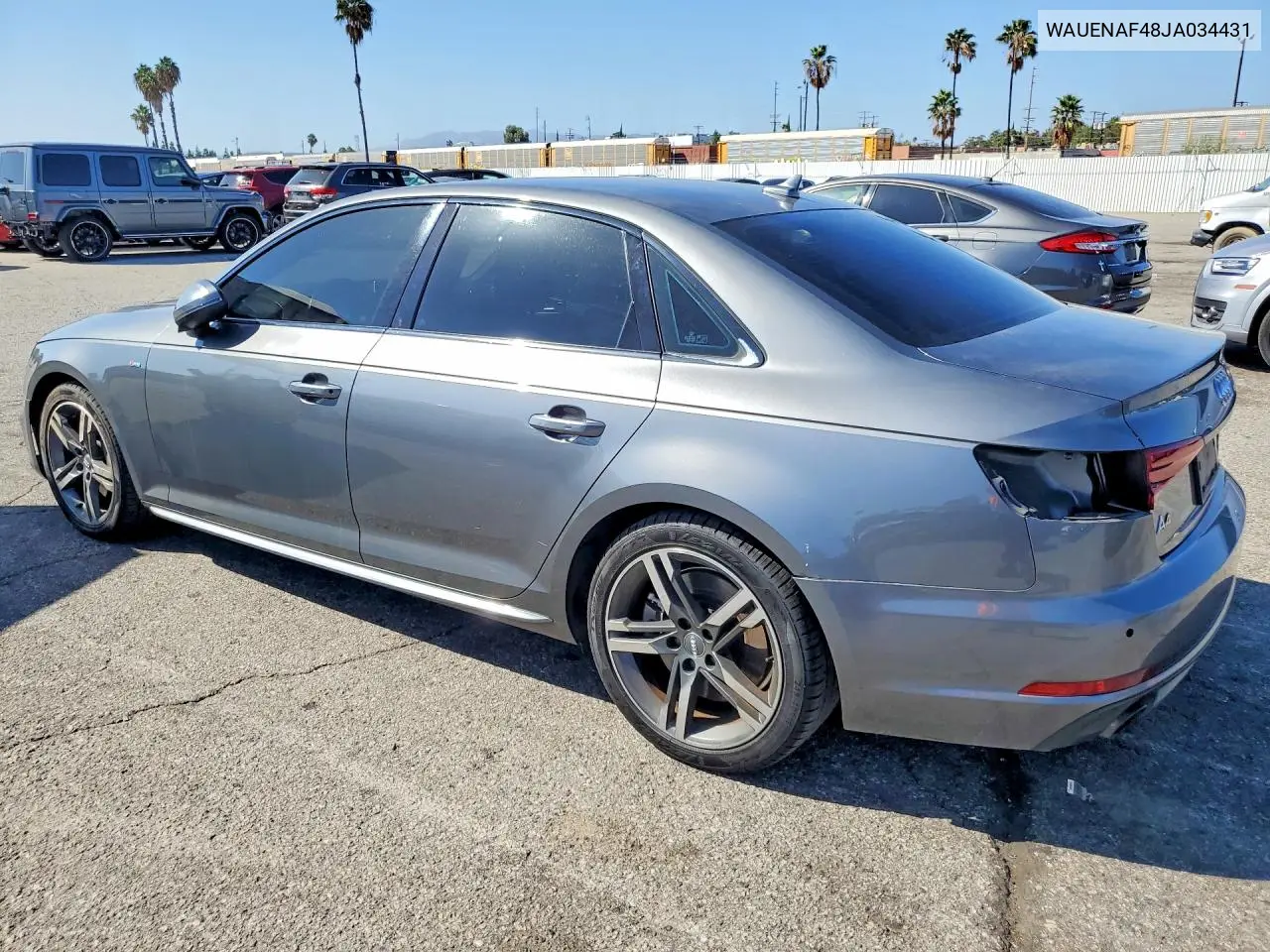 2018 AUDI A4 VIN WAUENAF48JA034431 — фото 2