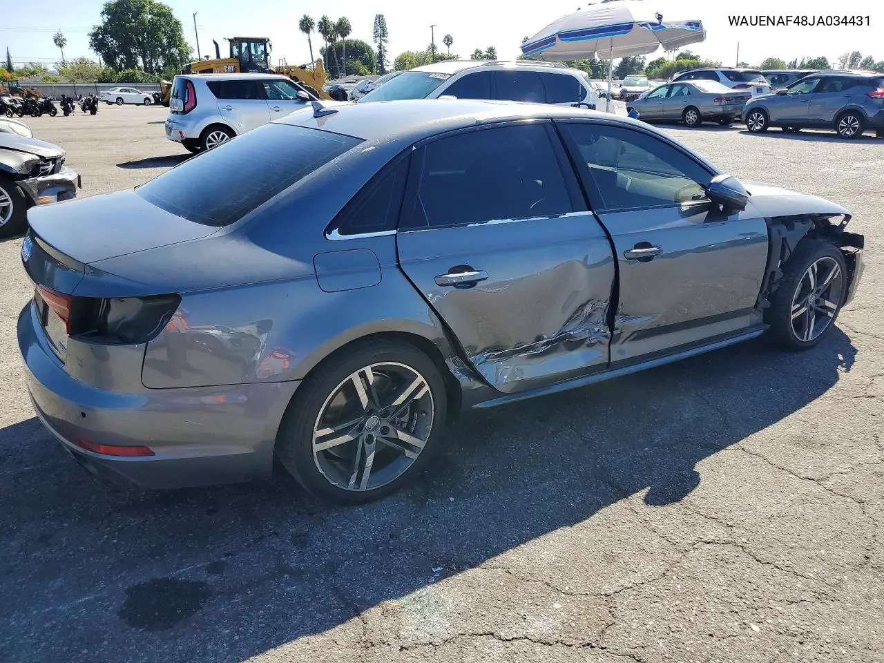 2018 AUDI A4 VIN WAUENAF48JA034431 — фото 3