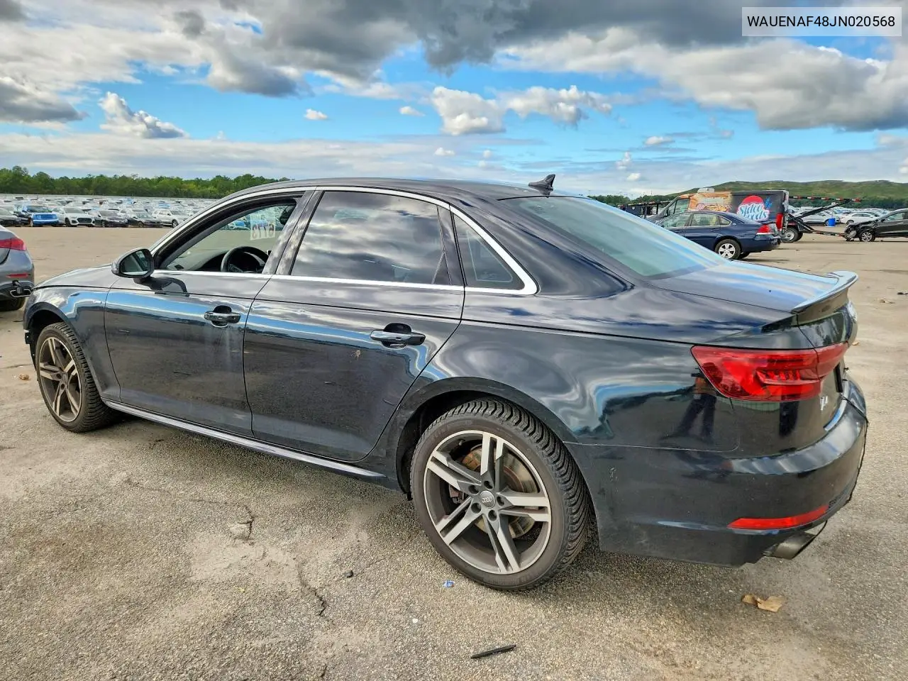 2018 AUDI A4 VIN WAUENAF48JN020568 — фото 2