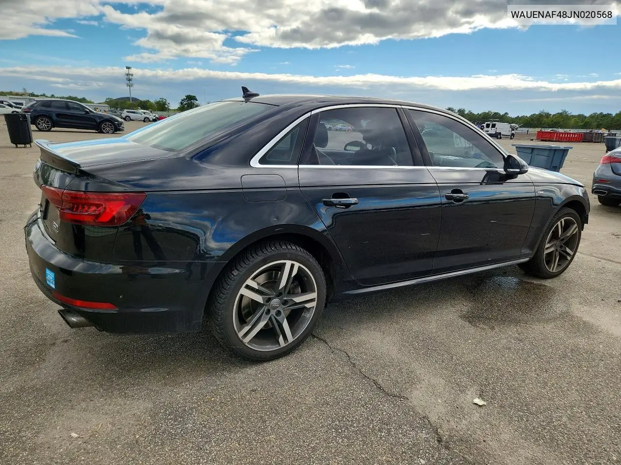 2018 AUDI A4 VIN WAUENAF48JN020568 — фото 3